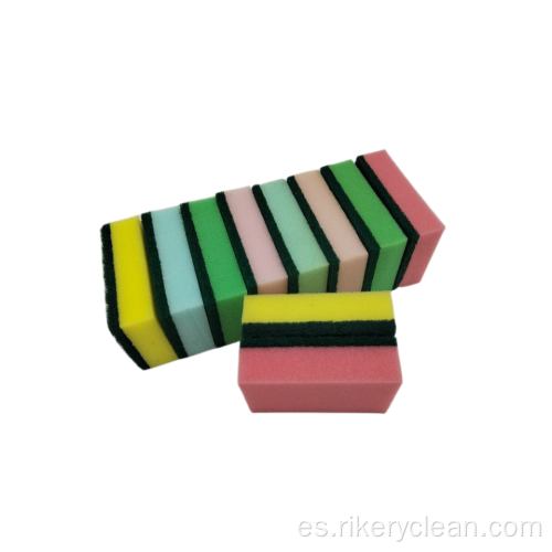 10 paquetes de esponjas multicolores de fregado para la cocina